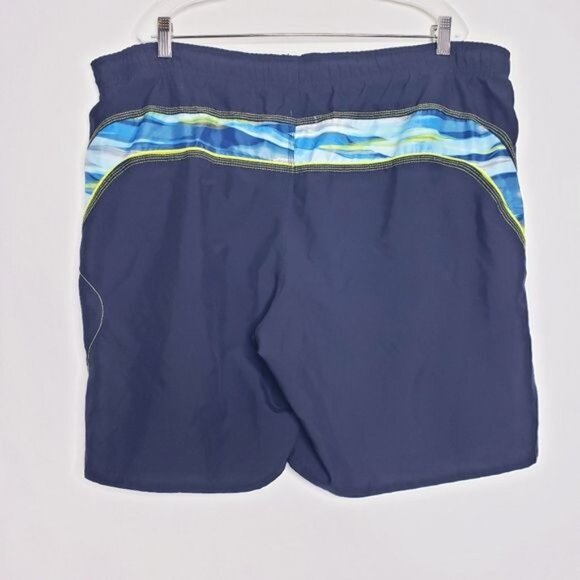Nike Black & Blue Swim Trunks Board Shorts Men's Size XXL - Picture 4 of 9